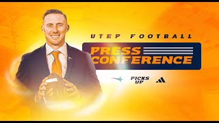 UTEP Football Press Conference  Week 4 [upl. by Anovahs]