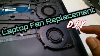 Laptop Cooling Fan Replacement  DIY [upl. by Metah]