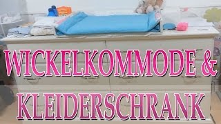 Kinderzimmer  Wickelkommode und Kleiderschrank [upl. by Arther]