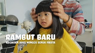 RAMBUT BARU  SEHARIAN BERSAMA SENJA  DAILY ROUTINE SENJA FIRSTA [upl. by Lerad783]