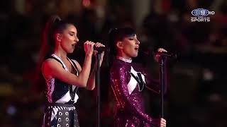 The Veronicas  Godzilla4everUntouched Live NRL State of Origin 2021 HD [upl. by Bernadene]