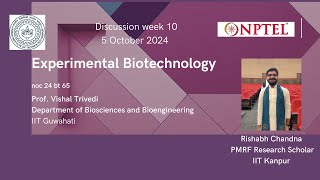 NPTEL Experimental Biotechnology week 11 [upl. by Erasmo97]