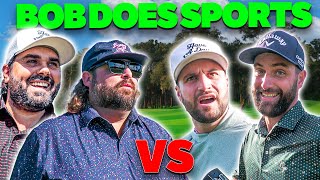 Bob and I Challenged Fat Perez and Joey Coldcuts to a Golf Match Driver Giveaway [upl. by Lyrrehs452]