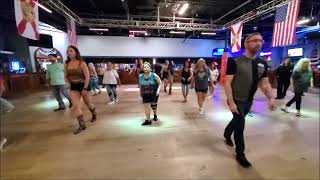 Pontoon Line Dance By Gail Smith To Music With Jason At Renegades On 7 9 24 [upl. by Marduk]