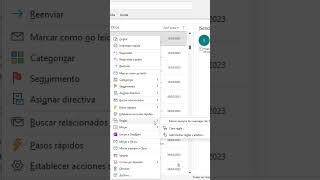 Crear regla en Outlook para mover correos a una carpeta shorts [upl. by Alyce]