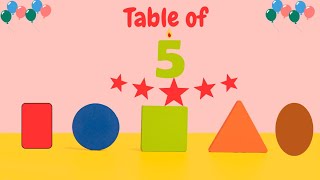 5 Times Tables SongMultiply By 5School BagsMultiplication Song For Kids [upl. by Shepley]