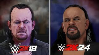 WWE 2K19 vs WWE 2K24 Epic Comparison  Which is better [upl. by Ecylahs]