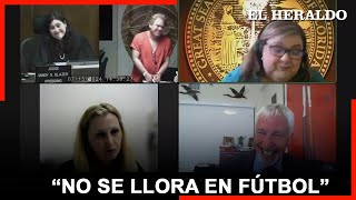 “No se llora en fútbol” la particular frase de jueza a Jesurun en audiencia [upl. by Eiral718]