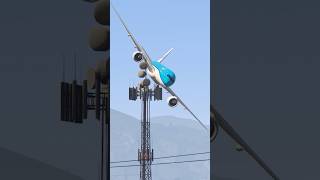 Plane Collided with Tower and Engine Fire [upl. by Leakim]