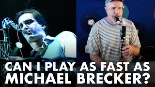 Can I play as fast as Michael Brecker The Melody Still Lingers On w Chaka [upl. by Rastus]