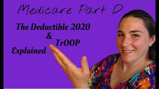 Medicare Part D  The Deductible amp TrOOP [upl. by Aikram]