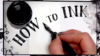 Beginners guide to inking  HOW TO INK [upl. by Bodrogi]