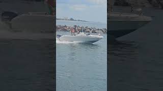 SMALL BOAT SPEEDING FUN AT THE JETTY – VENICE FLORIDA ADVENTURE [upl. by Latsryk]