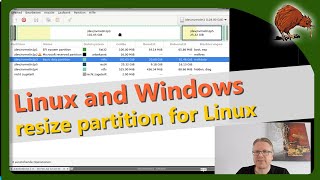 Linux and Windows dual boot – resize partitions with GParted [upl. by Hanavas]