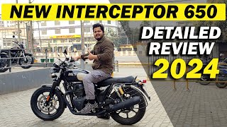 New RE Interceptor 650 Detiled Review 2024 ✅ [upl. by Ahsiele]