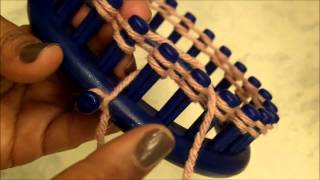 HOW TO LOOM KNIT Step by Step Loom Knitting for Beginners  Loomahat [upl. by Aniham117]