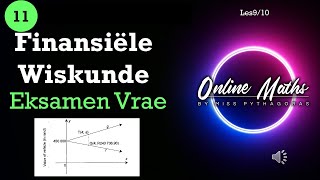 Graad 11 Finansiële Wiskunde Les9 Eksamen Tipe Vrae [upl. by Ardnasirk]