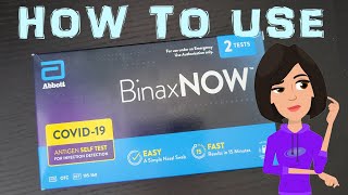 BinaxNOW COVID19 Antigen Self Test How To  Quick Guide [upl. by Ordnagela]