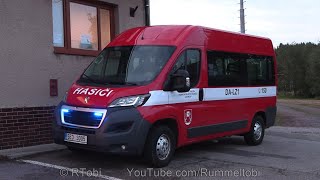 Czech Lichkov Volunteer Fire Department  Peugeot Boxer Van  Exterior amp Blue Lights CZ 2452024 [upl. by Nwaf]