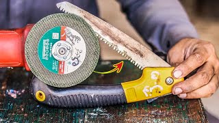 how to sharpen pocket handsaw blade hand saw restoration [upl. by Dnalram243]