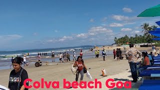 Colva beach one of the best tourist spots in Goa [upl. by Raual803]