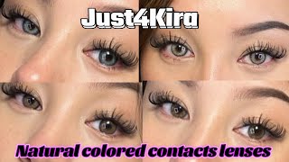 My Favorite Colored Contacts for Dark Brown Eyes FT JUST4KIRA [upl. by Suivatram]