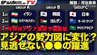 11月W杯アジア最終予選展望。日本以外のグループの状況は？【識者の見解】 [upl. by Nitsud913]