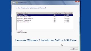 How to Create a Windows 7 Universal Installation DVD or USB Drive [upl. by Omocaig]