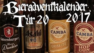 Bieradventkalender Tag 20 Kleines Dunkles  Asahi Super Dry  Grisette  Hop Gun BiV 98 [upl. by Zulema]