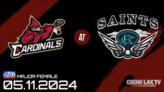 Capital Region Saints vs Calgary Cardinals Alberta Major Female [upl. by Hilliary317]