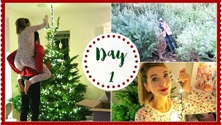 FINDING THE PERFECT CHRISTMAS TREE  VLOGMAS [upl. by Marlena11]