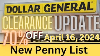 Dollar General New Clearance Prices and Penny List For April 16 [upl. by Favien]