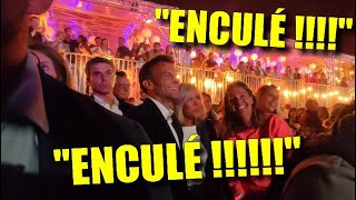 Macron insulté denc par un artiste sur scène alors quil était dans le public [upl. by Ferdinand]