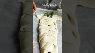 Recette de la tresse feuilletée aux asperges  Pourdebon [upl. by Nawor270]