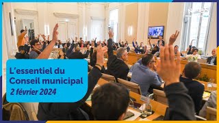 Lessentiel du Conseil municipal du vendredi 2 février avec Johanna Rolland [upl. by Derek]