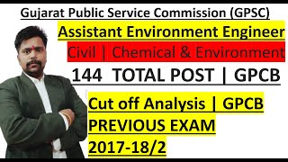 GPCB Assistant Environment Engineer Cutoff Analysis  ASSISTANT ENVIRONMENT ENGINEER PREPARATION [upl. by Tam]