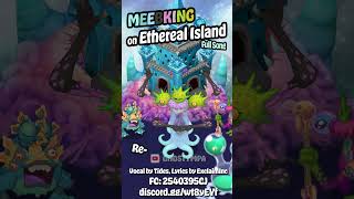 BEMEEBETH  Ethereal Island Quint Ethereal My Singing Monsters shorts [upl. by Hpesoy]