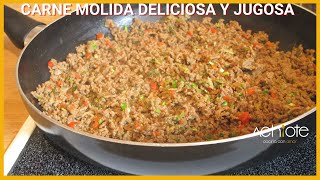 CARNE MOLIDA FÁCIL JUGOSA Y DELICIOSA  Prepara una deliciosa Carne Molida para acompañar todo [upl. by Goddart]