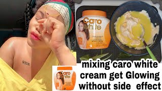 Use Caro white without side effects  How to mix Caro white cream skin lightening [upl. by Asiret267]