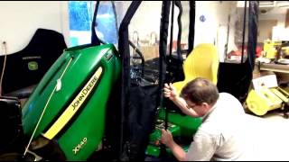 John Deere X540  LP36741 Weather Enclosure Installation [upl. by Xaviera892]