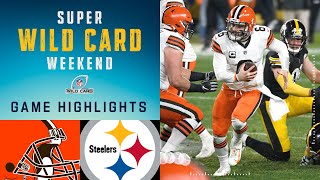 Browns vs Steelers Super Wild Card Weekend Highlights  NFL 2020 Playoffs [upl. by Delwin210]