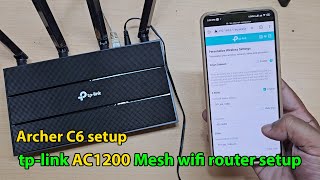 tp link ac1200 Mesh Wifi router setup [upl. by Llekim]