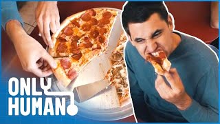 My LIFETHREATENING Pizza Addiction  Addicted to Pizza  Freaky Eaters US S1 E3  Only Human [upl. by Jonny]