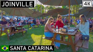 Walking in Joinville Downtown and Gut Brau brewery 🇧🇷  Santa Catarina Brazil 【4K】2021 [upl. by Dolli417]