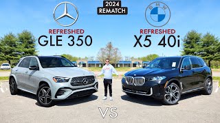 REFRESHED RIVALS  2024 BMW X5 vs 2024 Mercedes GLE Comparison [upl. by Ronaele591]