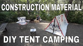 Construction Material DIY Tent Camping [upl. by Kilmarx]