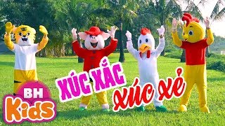 Xúc Xắc Xúc Xẻ ♫ Nhảy múa cùng Gà Vịt Mèo và Heo ✿ Nhạc Thiếu Nhi [upl. by Hanover]