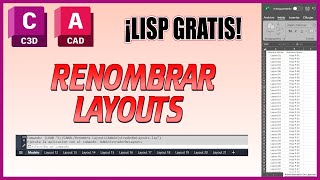 Autocad Lisp Renombra Layouts [upl. by Xenia]