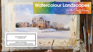 Brougham Castle  Preview with Geoff Kersey ⎮ Watercolour Landscapes [upl. by Asillam]