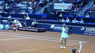 Victoria Azarenka vs Flavia Pennetta service game  Porsche Tennis Grand Prix 2010 Stuttgart [upl. by Erde]